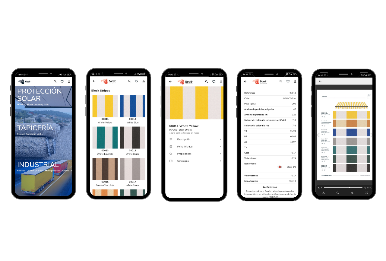App de catálogo textil — Citel
